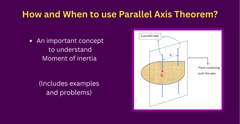 Parallel Axis Theorem (in detail)